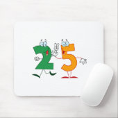 Glückszahl 25 mousepad (Mit Mouse)