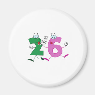 Glückszahl 26 magnet