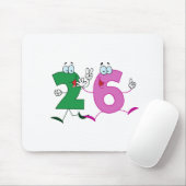 Glückszahl 26 mousepad (Mit Mouse)