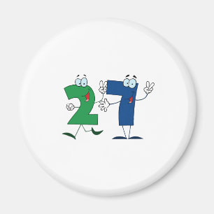 Glückszahl 27 magnet