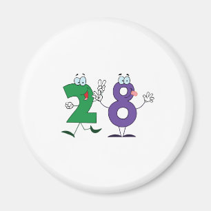 Glückszahl 28 magnet