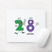 Glückszahl 28 mousepad (Mit Mouse)