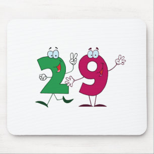 Glückszahl 29 mousepad