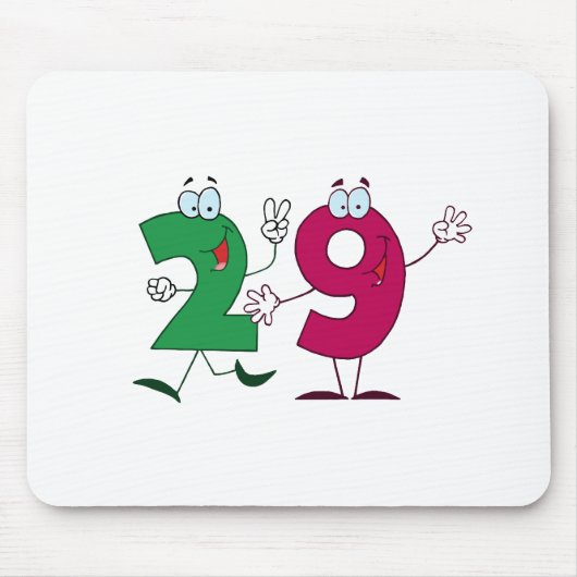 Glückszahl 29 mousepad (Vorne)