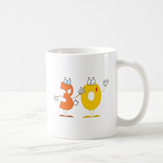 Glückszahl 30 kaffeetasse (Rechts)