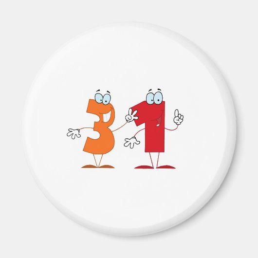 Glückszahl 31 magnet (Vorne)