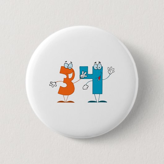 Glückszahl 34 button (Vorderseite)