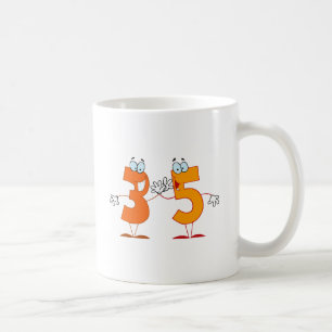 Glückszahl 35 kaffeetasse