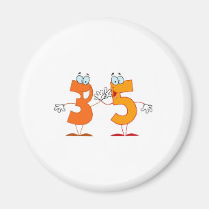 Glückszahl 35 magnet