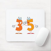 Glückszahl 35 mousepad (Mit Mouse)