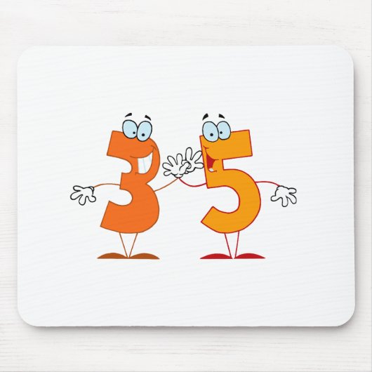 Glückszahl 35 mousepad (Vorne)