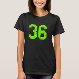 Glückszahl #36 Grüne Vintage-Sportler-Fan-J T-Shirt