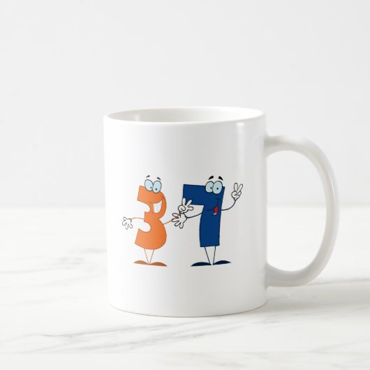 Glückszahl 37 kaffeetasse (Rechts)