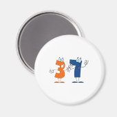 Glückszahl 37 magnet (Vorderseite/Rückseite)