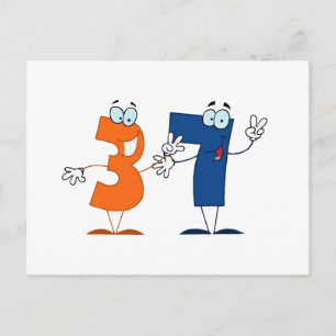 Glückszahl 37 postkarte