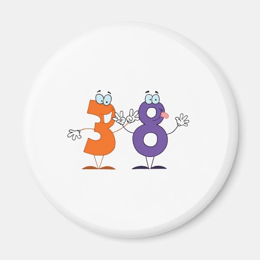 Glückszahl 38 magnet (Vorne)