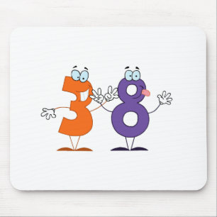 Glückszahl 38 mousepad