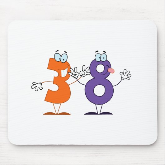 Glückszahl 38 mousepad (Vorne)