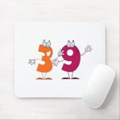 Glückszahl 39 mousepad (Mit Mouse)