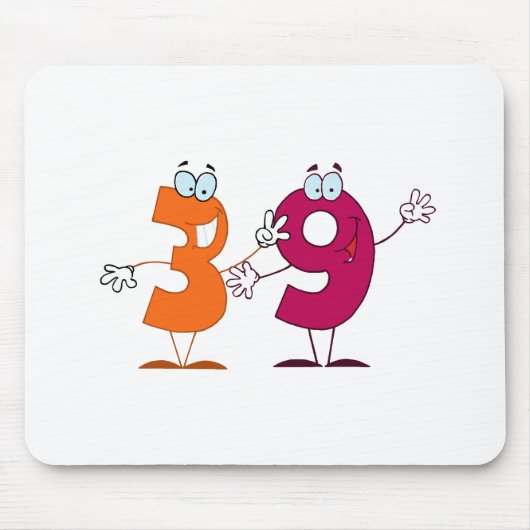 Glückszahl 39 mousepad (Vorne)