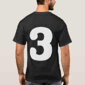 Glückszahl 3 T-Shirt (Rückseite)