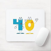 Glückszahl 40 mousepad (Mit Mouse)