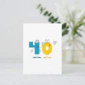 Glückszahl 40 postkarte (Stehend Vorderseite)