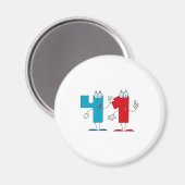 Glückszahl 41 magnet (Vorderseite/Rückseite)