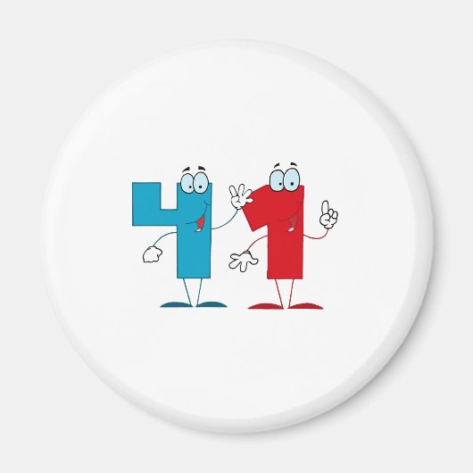 Glückszahl 41 magnet (Vorne)