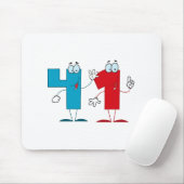 Glückszahl 41 mousepad (Mit Mouse)