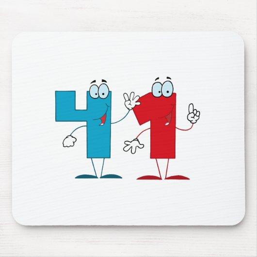 Glückszahl 41 mousepad (Vorne)