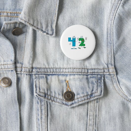 Glückszahl 42 button (Beispiel)