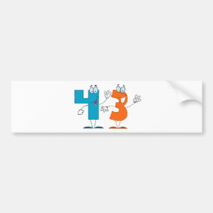 Glückszahl 43 autoaufkleber