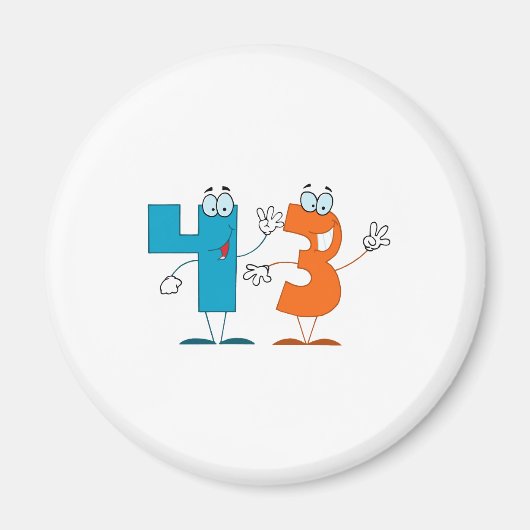 Glückszahl 43 magnet (Vorne)