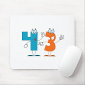Glückszahl 43 mousepad (Mit Mouse)