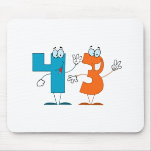 Glückszahl 43 mousepad