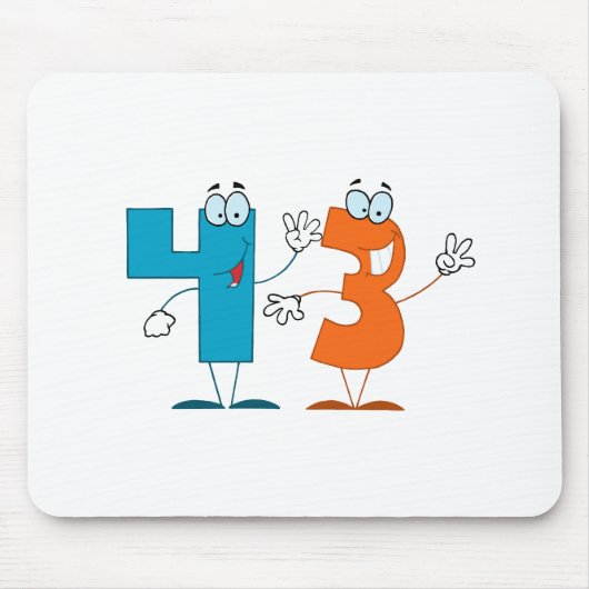 Glückszahl 43 mousepad (Vorne)