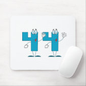 Glückszahl 44 mousepad (Mit Mouse)