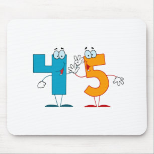 Glückszahl 45 mousepad