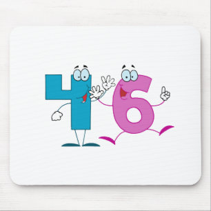 Glückszahl 46 mousepad