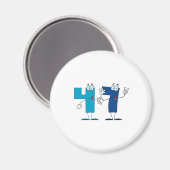Glückszahl 47 magnet (Vorderseite/Rückseite)