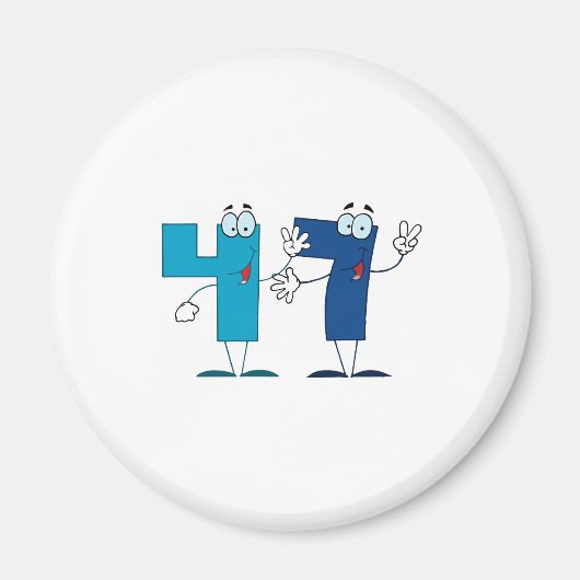 Glückszahl 47 magnet (Vorne)