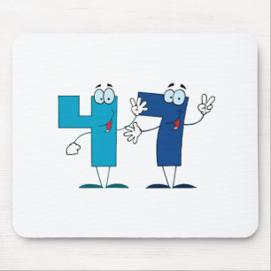 Glückszahl 47 mousepad