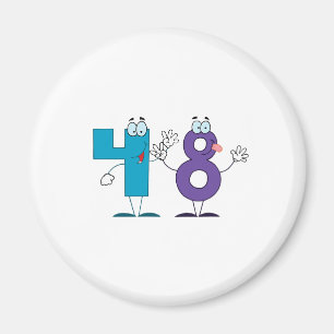 Glückszahl 48 magnet