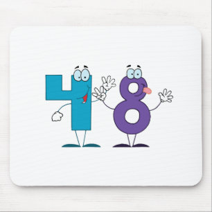 Glückszahl 48 mousepad