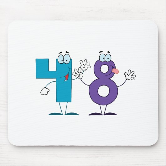 Glückszahl 48 mousepad (Vorne)