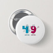 Glückszahl 49 button (Vorne & Hinten)