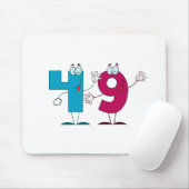 Glückszahl 49 mousepad (Mit Mouse)