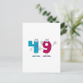 Glückszahl 49 postkarte (Stehend Vorderseite)