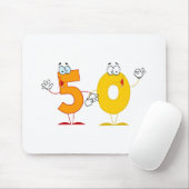Glückszahl 50 mousepad (Mit Mouse)